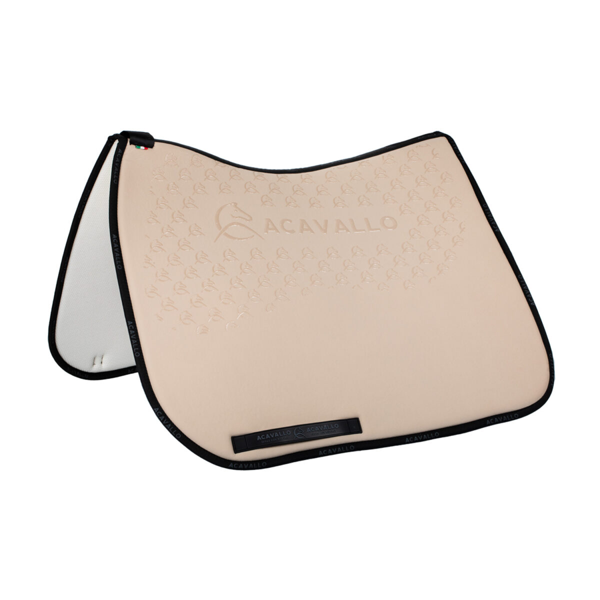 ACAVALLO SADDLE PAD DS CW-CS ELASTANE & BAMBOO SILICONE GRIP Beige