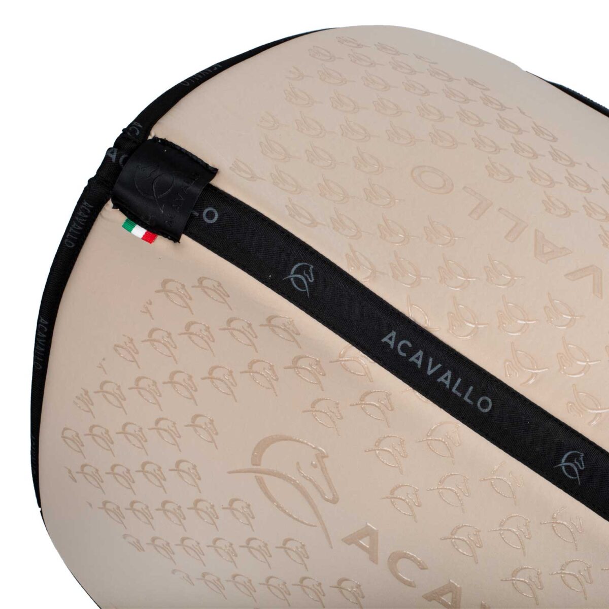 ACAVALLO SADDLE PAD DS CW-CS ELASTANE & BAMBOO SILICONE GRIP Beige - Image 2