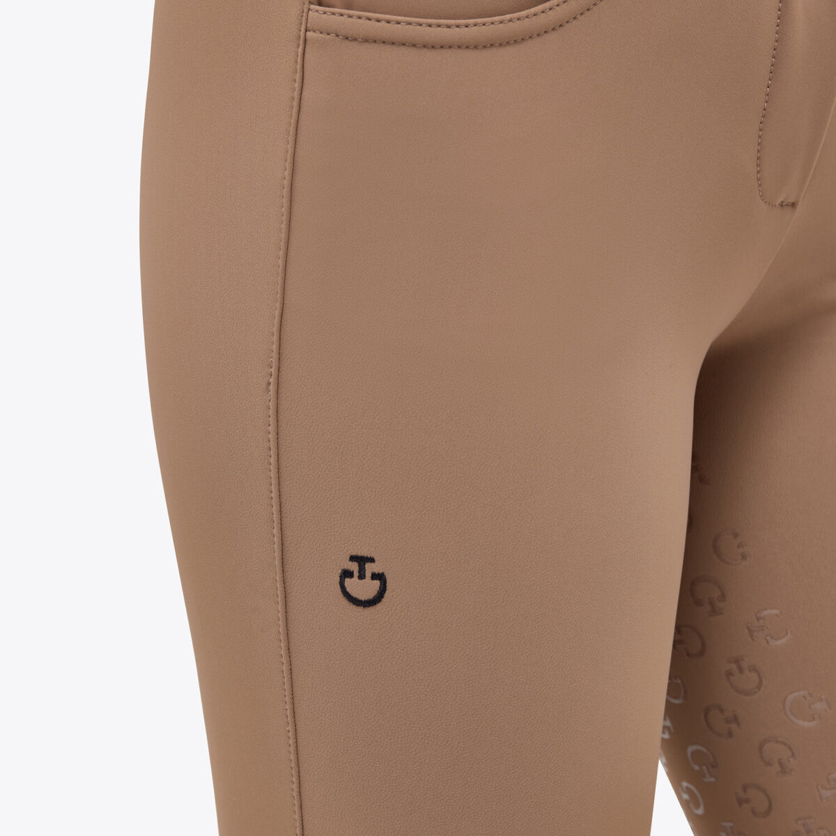 CT Motif Print Jumping Riding Breeches Brown - Image 3